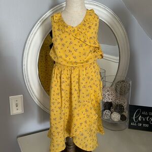 Carter's Floral Dress Girls Yellow Size 6/6X
